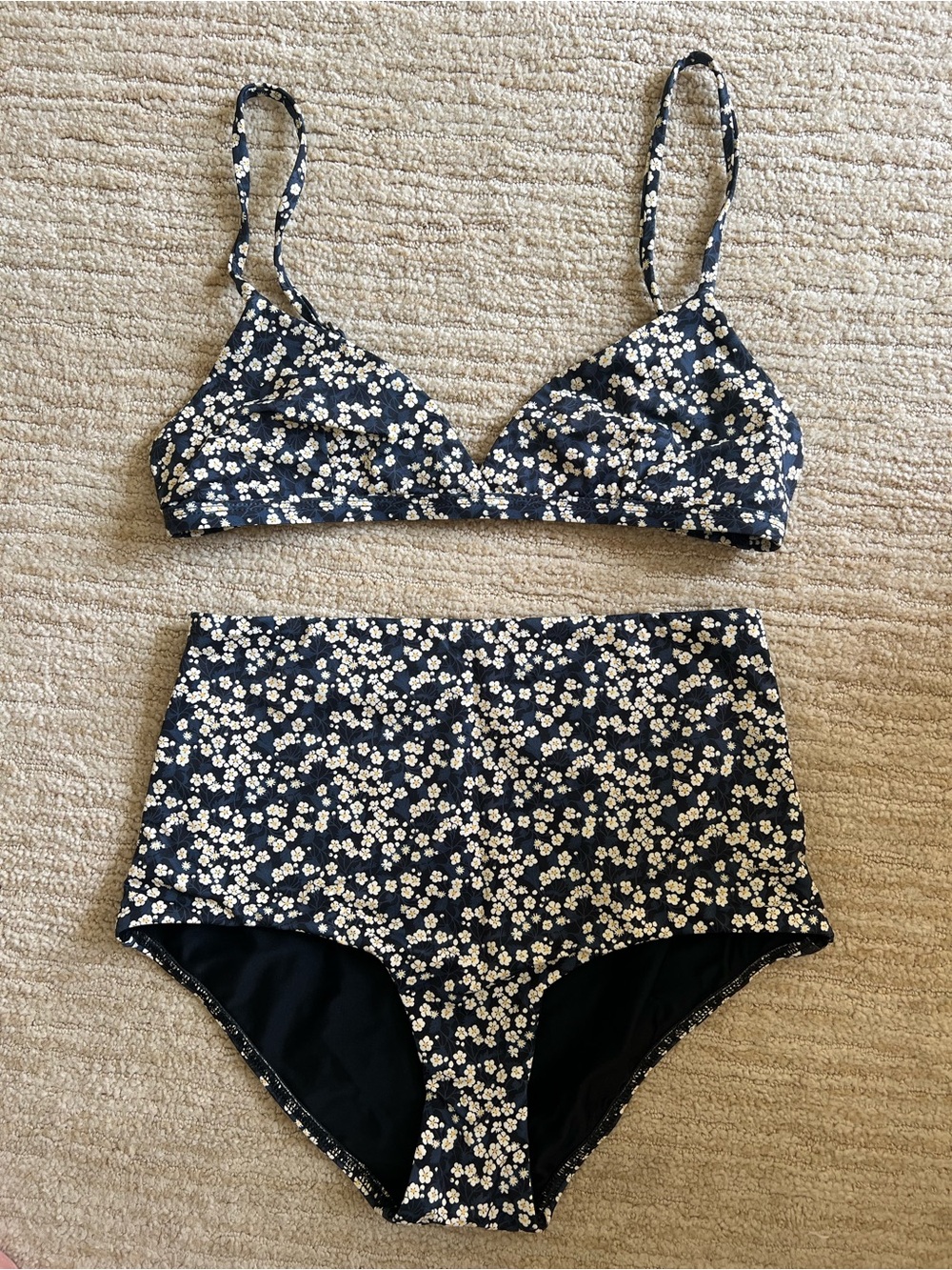 Matteau Floral High-Waist Bikini Swim Set